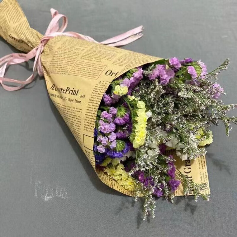 满天星半干花真花节日生日礼物包装纸ins风小清新 【】混色 情人草 小