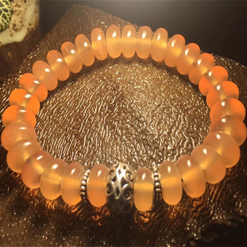 芯香定制天然鱼惊石青鱼石乌青喉骨鱼惊骨 加工成品手串手链男女饰品