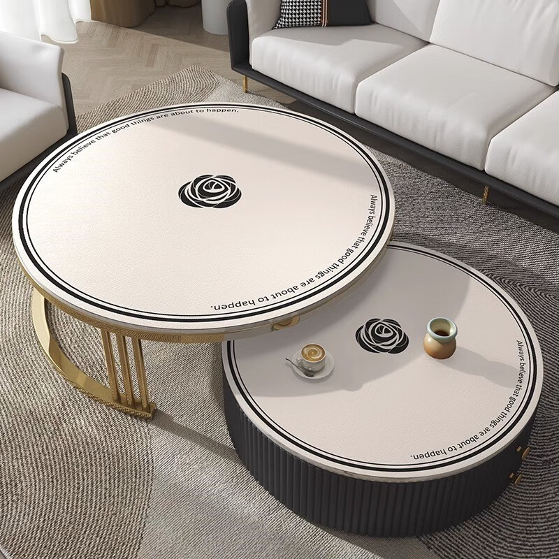 梦然纺圆桌桌垫防水防油防烫免洗圆桌布轻奢感家用隔热圆形餐桌垫子