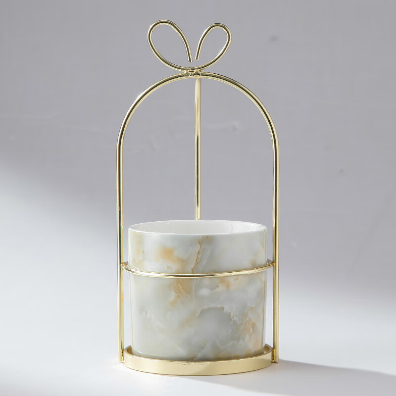 懿选水果叉套装家用家用水果叉套装小甜品叉轻奢水果叉子收纳罐带创意