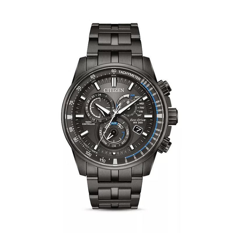 西铁城(citizen)手表 chrono a-t 运动时尚简约多功能男士腕表 at4127