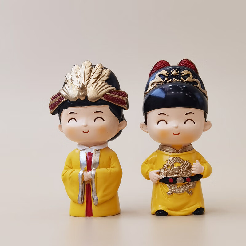 悟云斋皇帝皇后古风小摆件家居装饰品朋友闺蜜结婚送礼创意新人新婚