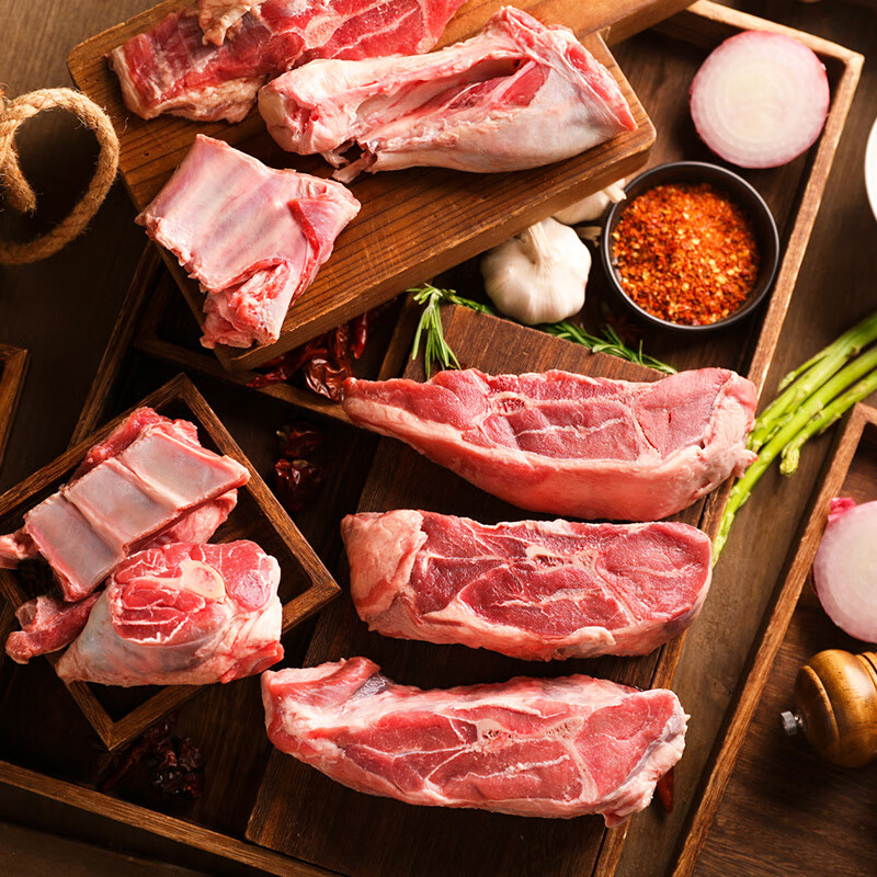 青草家新疆原切手把羊肉羊肉羊腿羊排组合新疆哈萨克羊奶香无膻生鲜食材 新疆原切手把羊肉3斤