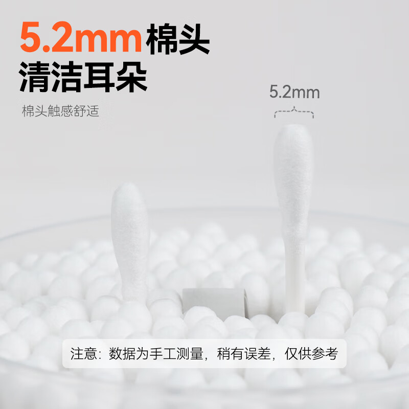 山洋进口柔软亲肤棉签高品质掏耳专用挖耳棉签白色柔软一次性双头棉签 进口柔软亲肤掏耳棉签180支