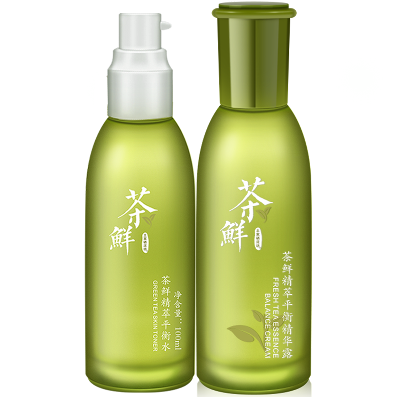 土家硒泥坊 茶鲜护肤品套装女化妆品补水保湿清爽平衡油脂水乳生日礼物 茶鲜2件套（精华露+水）