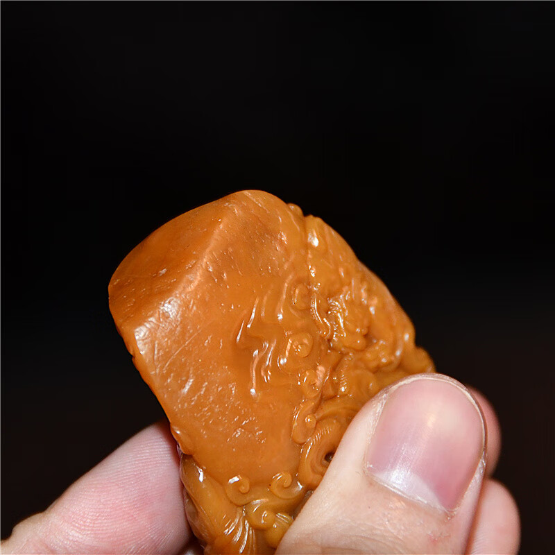 游此斋寿山石雕鹿目田摆件礼品礼物收藏寿山石雕