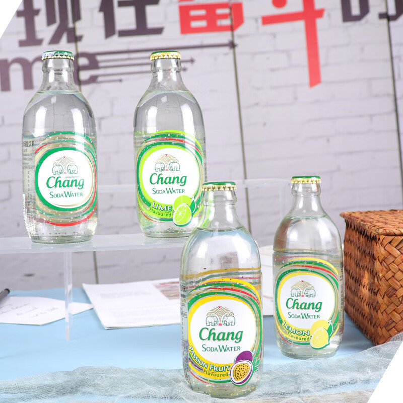 泰象泰国泰象苏打水进口chang泰象青柠味气泡水325ml*24瓶泰象 青柠味
