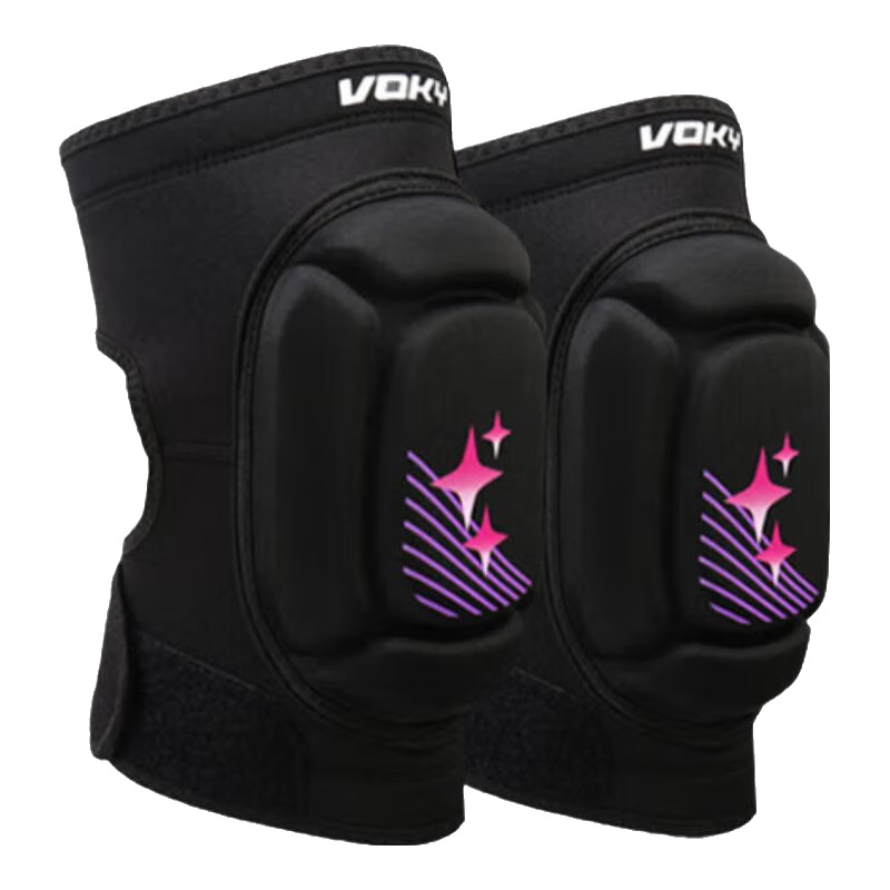海德(HEAD)VOKY滑雪護臀男女成人內外穿防摔褲兒童滑冰輪滑護膝護具套裝 粉色印花【護膝】 XS碼(建議50斤以下)