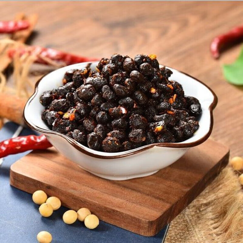 虎钢馋安徽特产香辣干酱豆子阜阳风味豆豉5斤辣椒酱黄豆酱西瓜酱拌饭