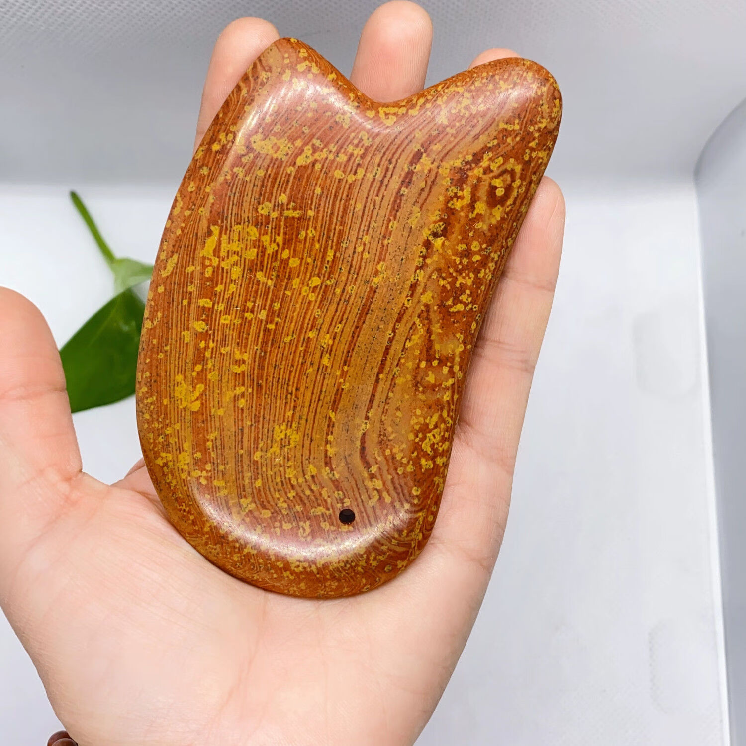 接运猫泗滨红砭石按摩板高档直销加热刮痧板全身通经络面 常规刮痧板