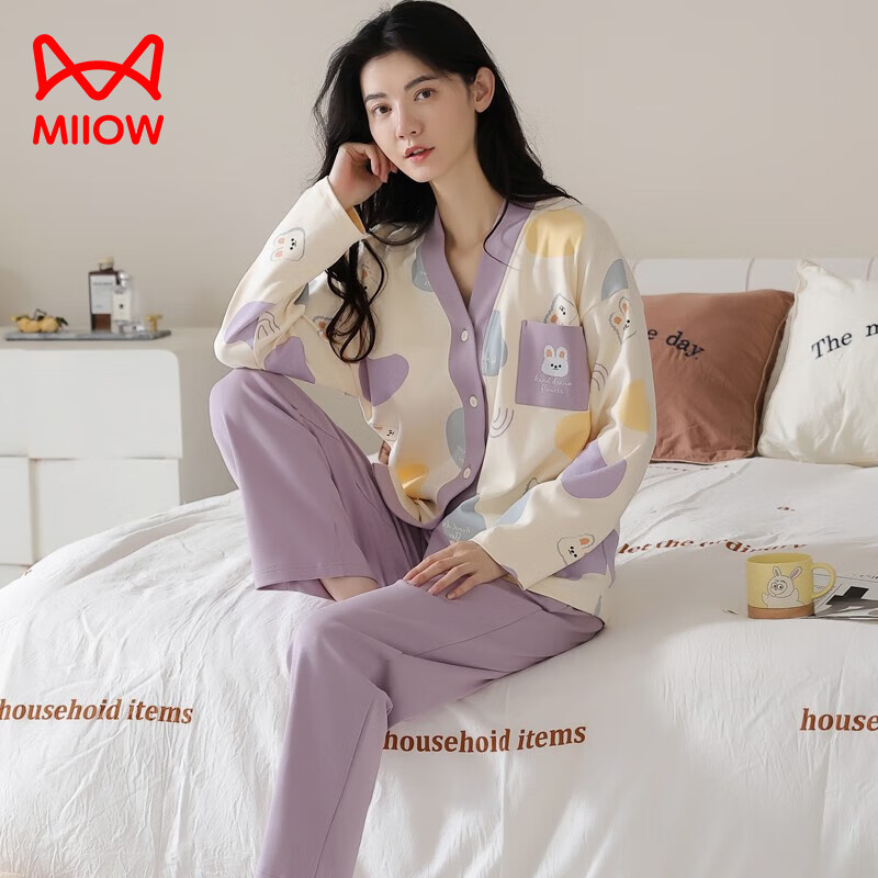 ���ڲ�����è�ˣ�MiiOW��100%����˯��Ů���ﳤ�俪��V���Լ��ϵ�ͷ��Ҿӷ���װʱ���⴩ 3718��ɫ 2XL (����140-160��)