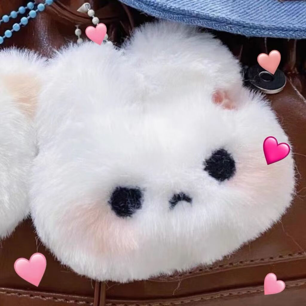 贝意品生气包爱哭包挂件少女心表情兔子毛绒书包包装饰挂链超萌可爱