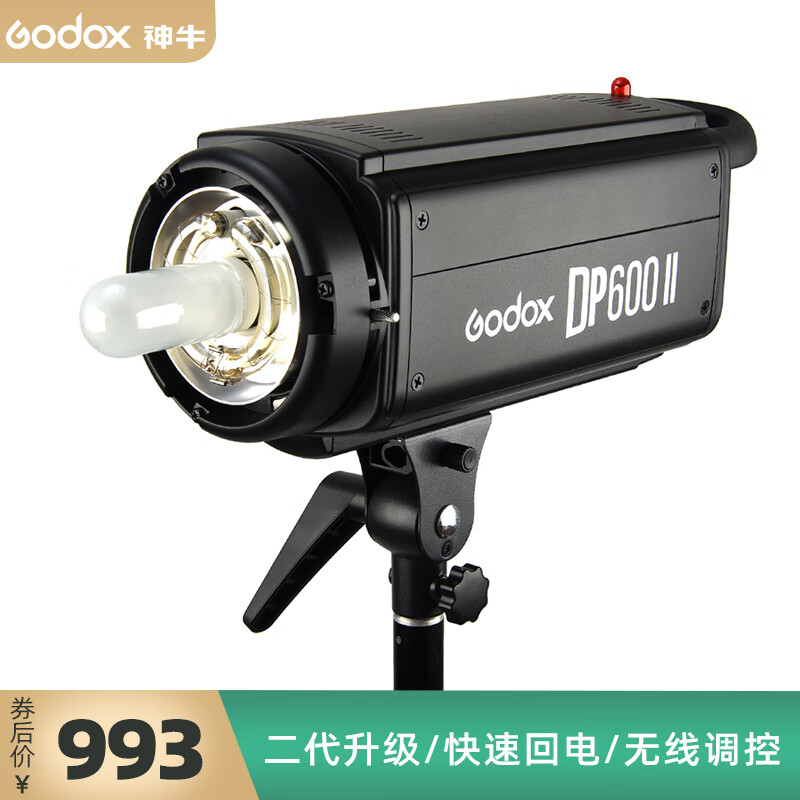 神牛（Godox） 神牛DP600II摄影灯600W影室闪光灯套装人像模特家具/婚纱/广告摄影拍摄灯 DP600II摄影灯【官方标配】