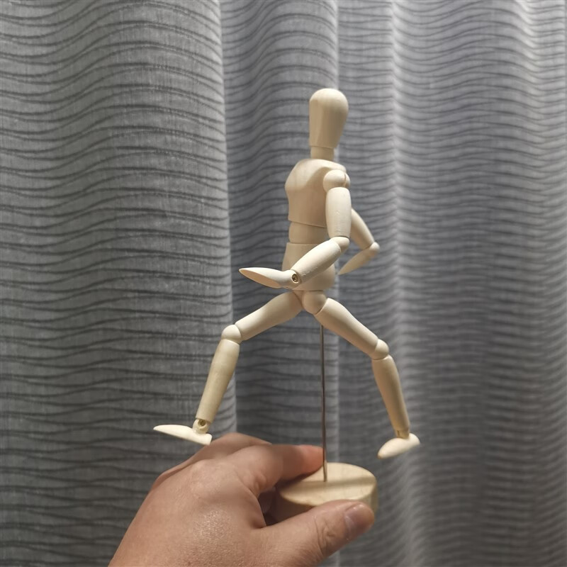 8寸 小木人摆姿势木头人画画模型 8寸20厘米