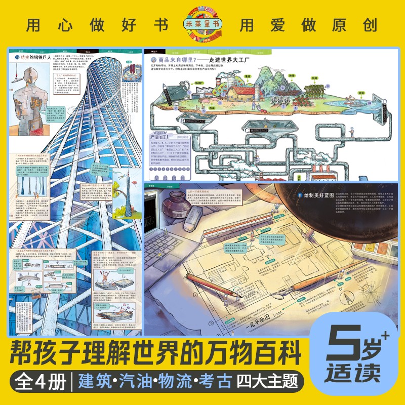 复杂世界的简单原理（精装4册）能源快递建筑考古四大基础领域认识身边事物，让孩子像牛顿一样思考。暑假阅读暑假课外书课外暑假自主阅读暑期假期读物详情图