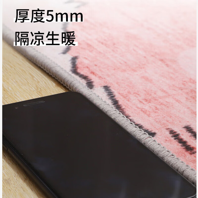 KAYE卡通床边地毯可定制家用卧室加厚毯子客厅飘窗垫轻奢简约免洗地毯 CTBED-T6 60x160 cm