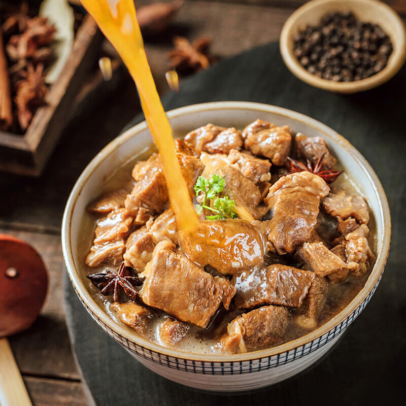 牛腩煲牛杂牛肠牛肚牛筋牛三鲜内蒙广式牛杂加热即食广味牛杂火锅 广式牛腩煲 500g