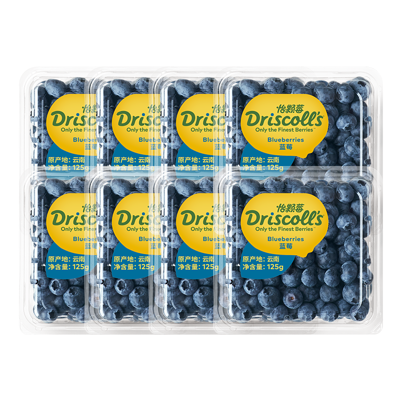 ����ݮ ������ݮ 125g*6�� 12mm+ ��������ˮ�� 59.9Ԫ