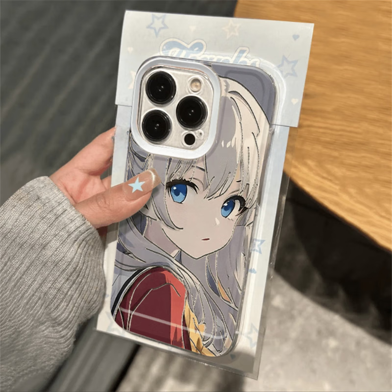 固返适用苹果15promax二次元手机壳iphone14友利奈绪13动漫夏洛特12少女可爱11定制任意型号小米华为 友利奈绪【太空壳】 iPhone 8/7