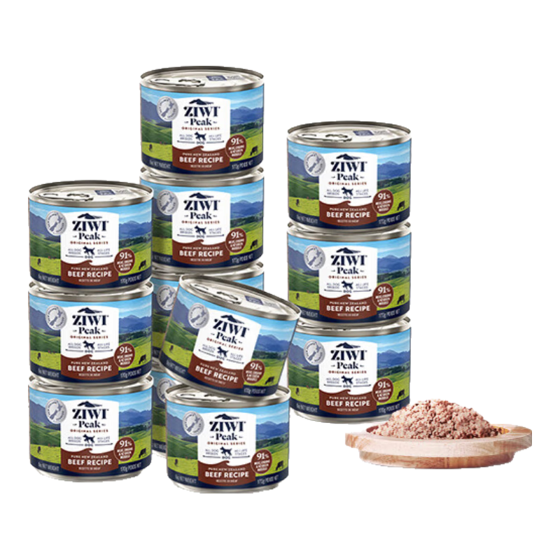滋益巔峰（ZIWI）狗罐頭170g*12牛肉味主食濕糧成犬幼犬通用新西蘭原裝進(jìn)口