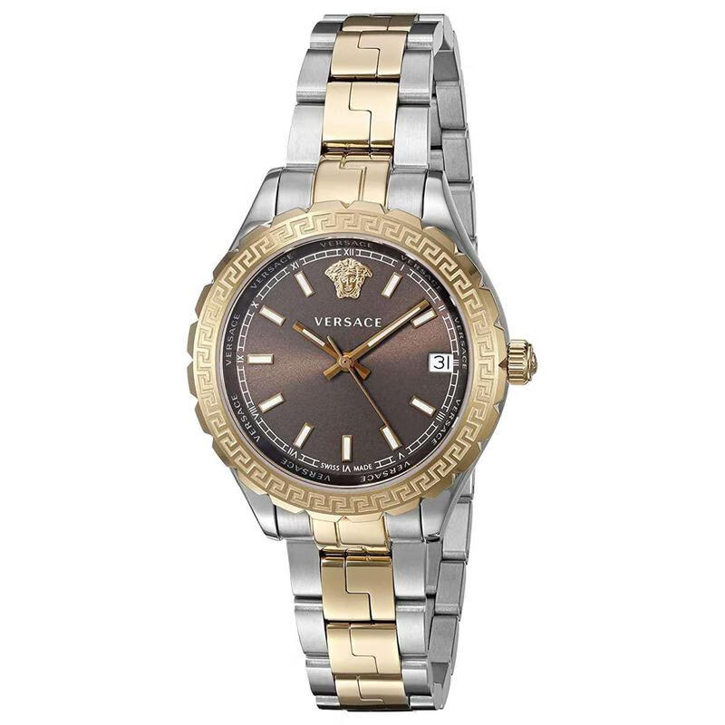 范思哲(versace)女士手表 hellenyium时尚休闲商务奢华石英女表 34mm