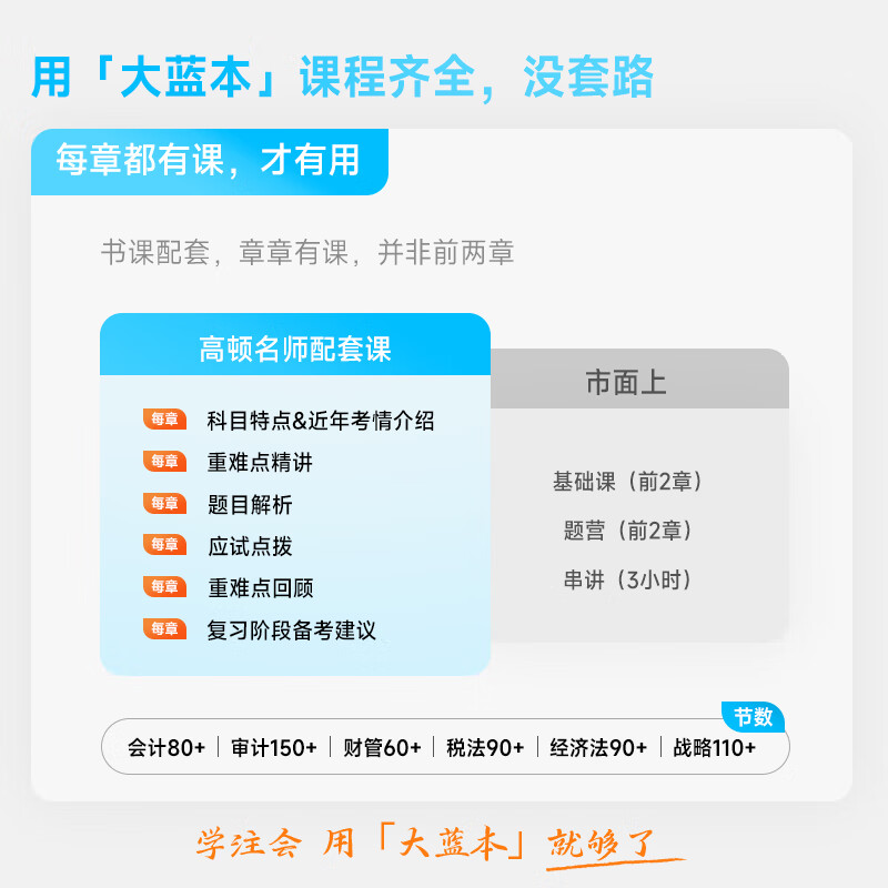 官方现货】高顿2025cpa教材会计注册师官方教材高顿财经注册会计师考试教材辅导书知识点全解及真题模拟注会CPA大蓝本轻松备考 【2025CPA会计】大蓝本+十年真题