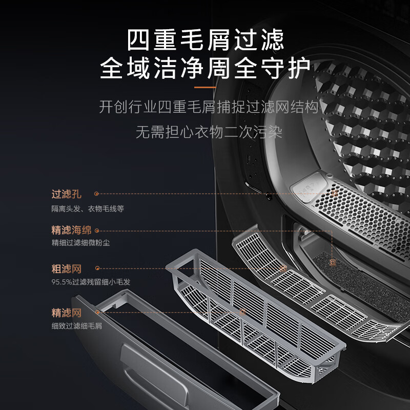 COLMO黑珍珠洗烘套装SE 10KG洗烘套装全自动洗衣机热泵烘干机 以旧换新国家补贴CLGN10HEL+CLHZ10HDL