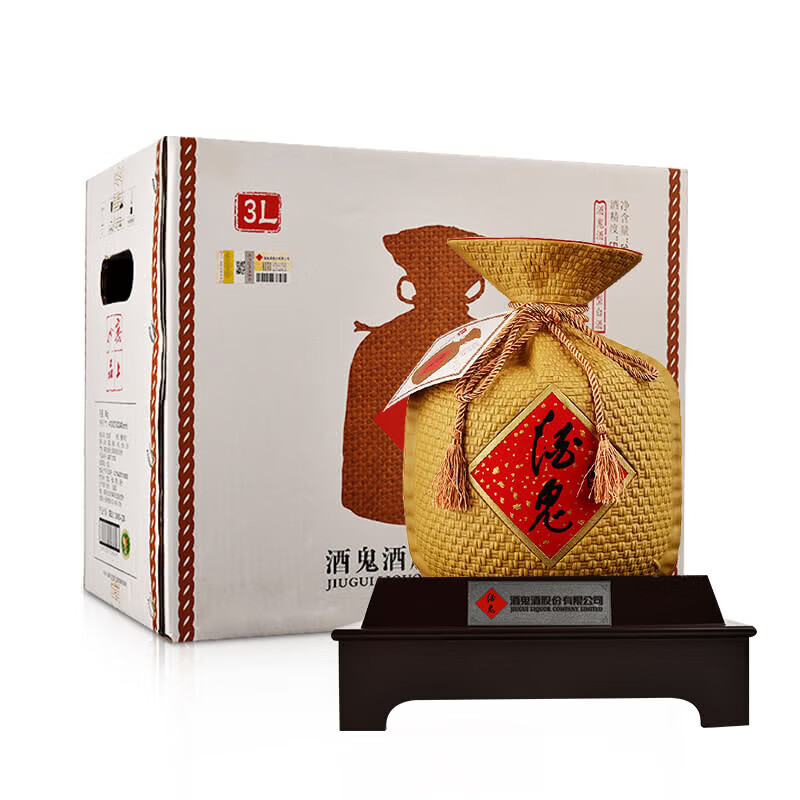 酒鬼52°精品酒鬼酒3000ml 52度 3000ml 1坛 52度 3000ml 1坛 精品