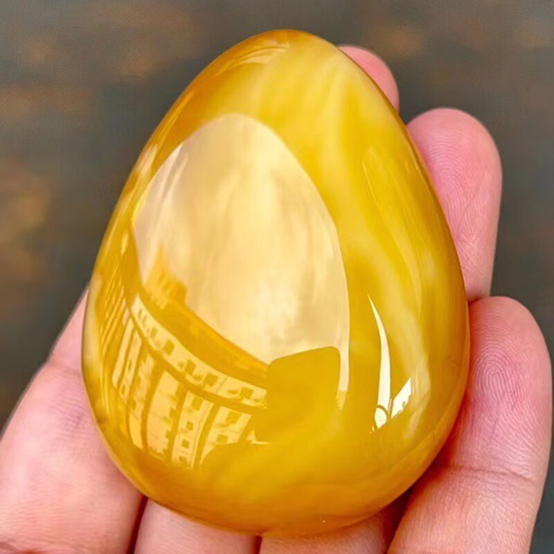 慈心缘 蜜蜡水滴吊坠 满蜜蜜蜡琥珀挂件男女项链送生日礼物 重31.7克