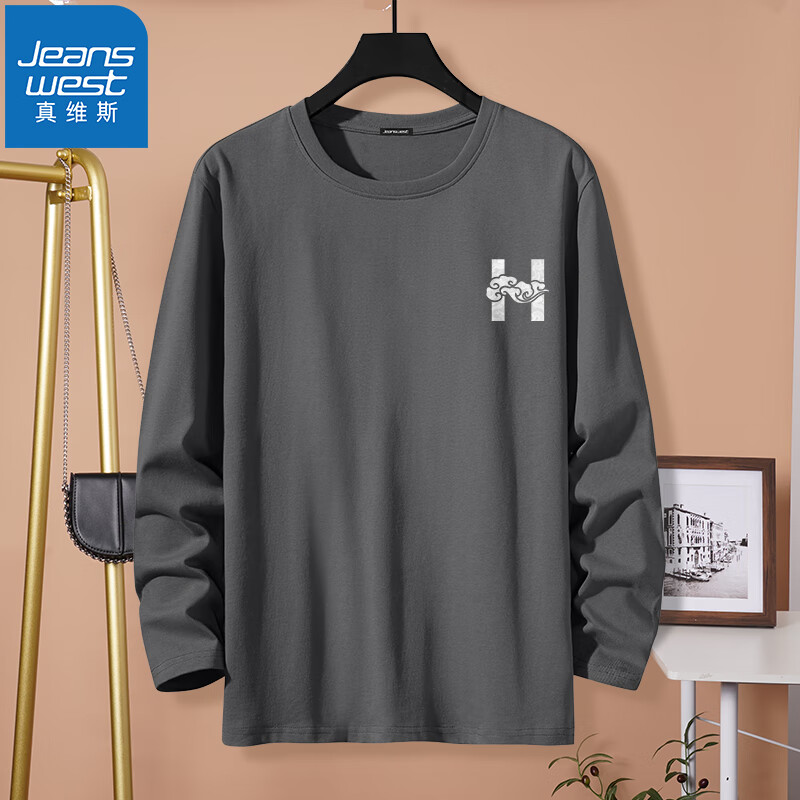 ��ά˹��JEANSWEST���ﶬ����ʿ����T�����������͸������T�������Ƴ���Բ������ ��ң�������ĸX�� M (�Ƽ�90-100��)