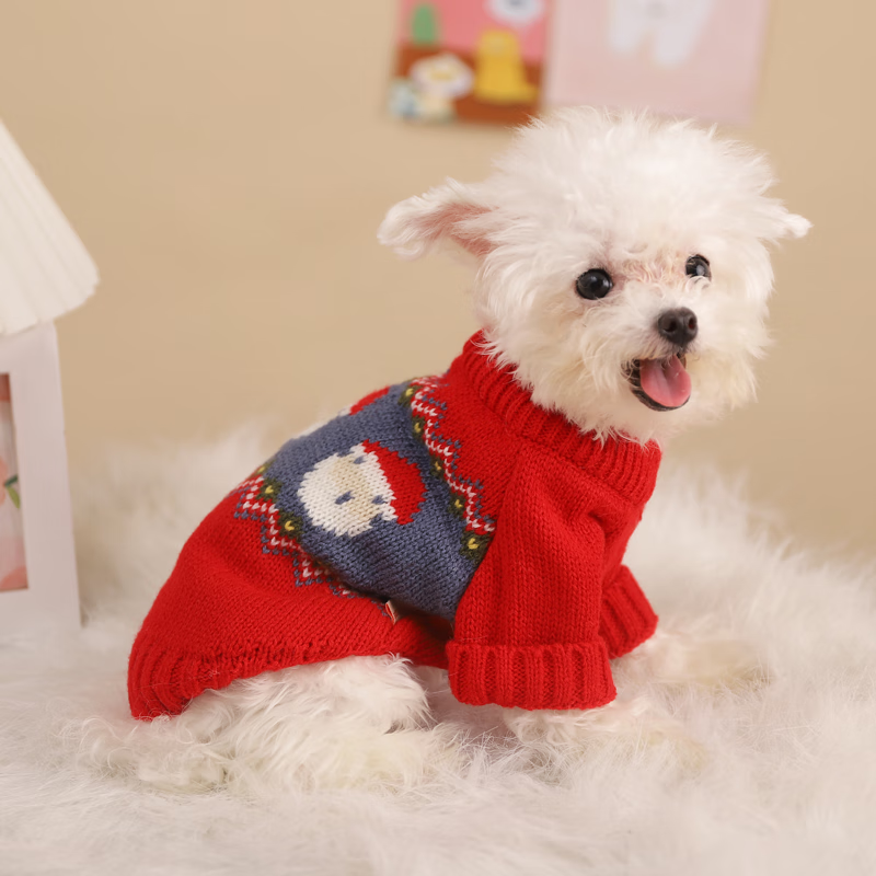 润华年狗狗衣服小狗冬天秋冬宠物冬装圣诞节冬款泰迪犬冬季幼犬柴犬