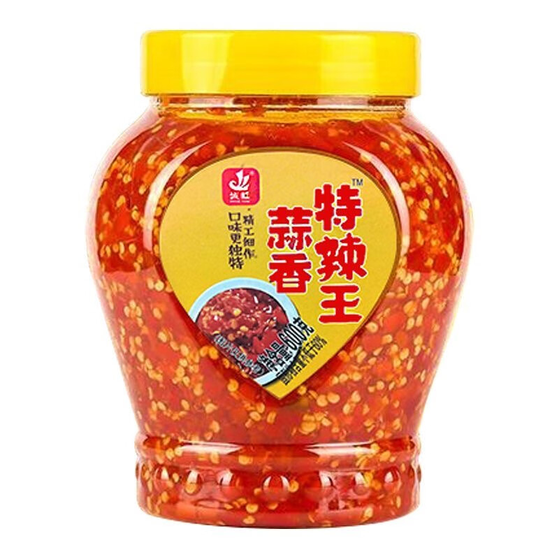 隽颜堂诚旺蒜香特辣王600g 生蚝剁椒酱下饭酱剁椒鱼头蒜蓉辣酱酱即食
