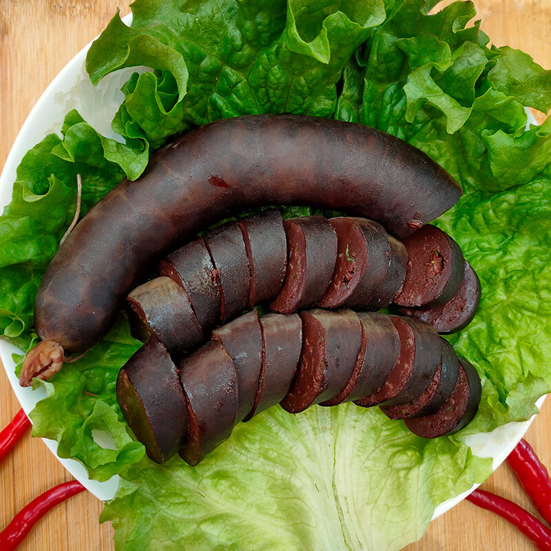 恬女神内蒙古通辽荞面猪血肠东北纯血肠赤峰猪血荞面肠农家自制灌肠