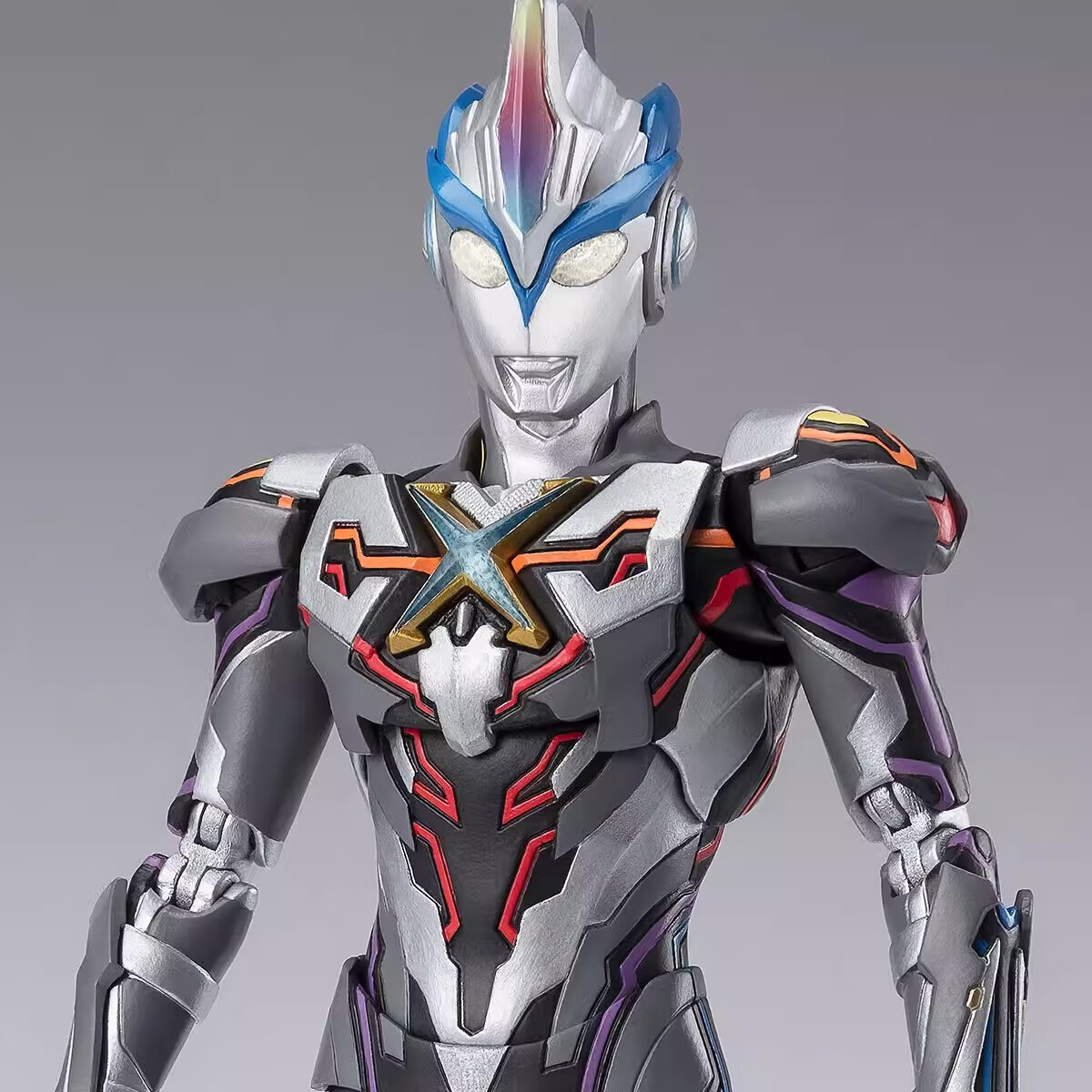 万代(bandai)shf 奥特曼玩具 可动手办模型15cm 艾克斯奥特曼 x 超越