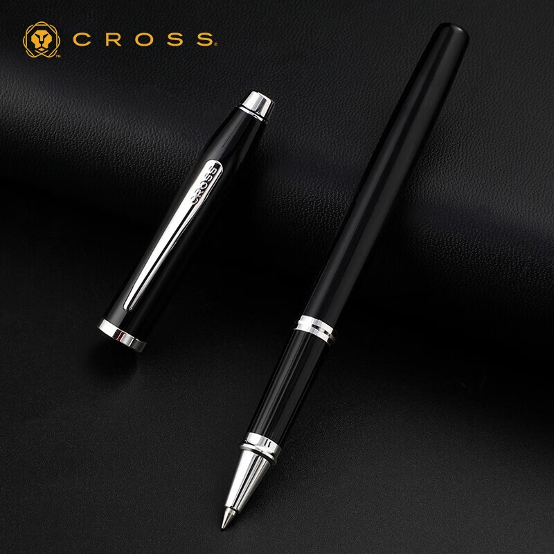 高仕(cross)宝珠笔 新世纪系列 礼品生日礼物商务办公签字笔 黑珐琅白
