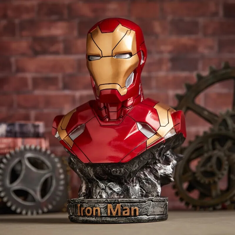 煌兮钢铁侠半身像模型mk46雕像复联漫威影视周边树脂手办胸像大摆件