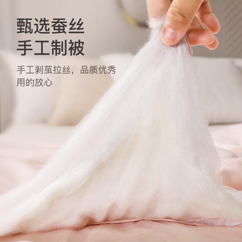 恒源祥蚕丝被100%天然蚕丝被子秋冬加厚保暖被结婚喜被四季通用蚕丝被芯 【洛迪纷】100%天然蚕丝丨抗菌 200*230cm冬被(总重7斤)