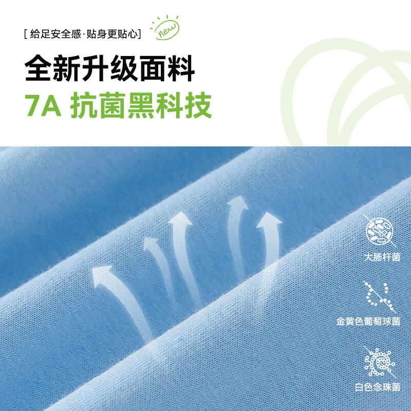 棉花堂【100%棉+抗菌】棉花堂童装儿童T恤两件装女童短袖T男童上衣纯棉L 组合四:米白,浅绿 90