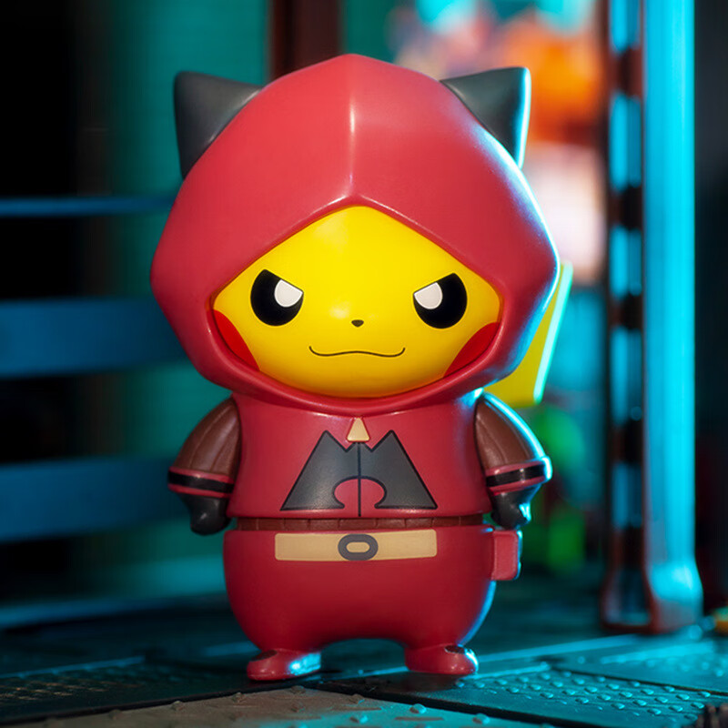 宝可梦宠物小精灵联名盲盒官方正版动漫周边皮卡丘潮玩摆件 a队