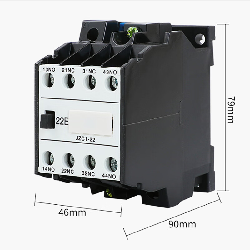 德力西电气JZC1-44 62接触式中间继电器JZC4S-22交流接触器3TH82 JZ7 JZC1-22 2常开2常闭 AC220V