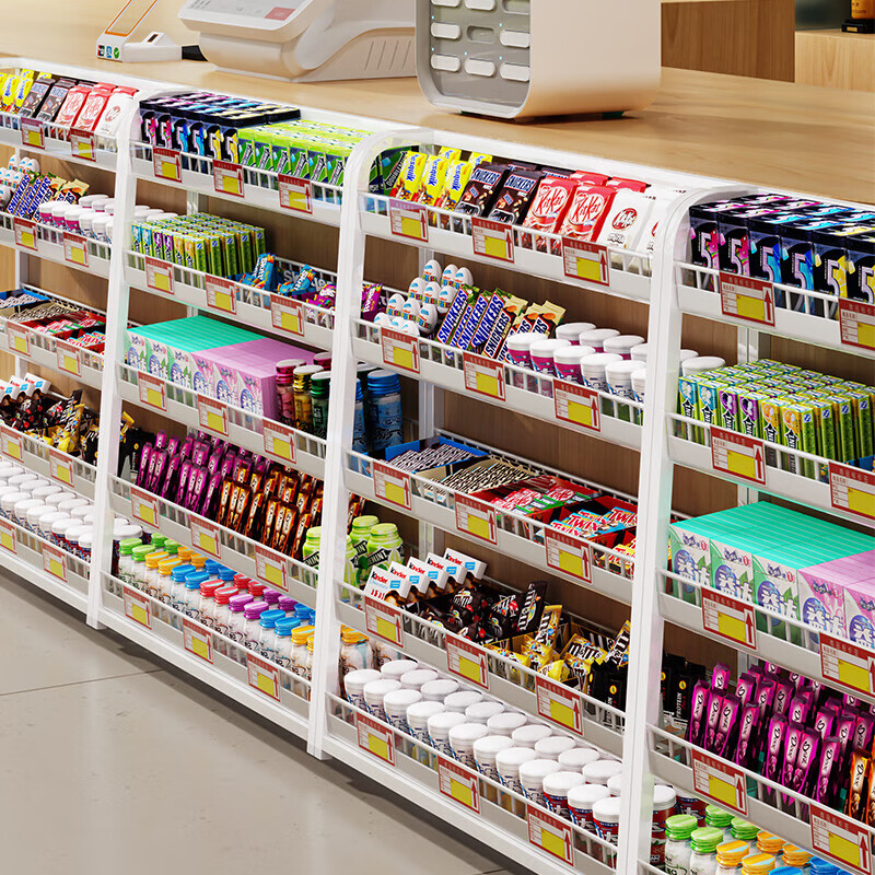 爱美穗超市收银台前小货架便利店口香糖零食展示架药店小商品多层