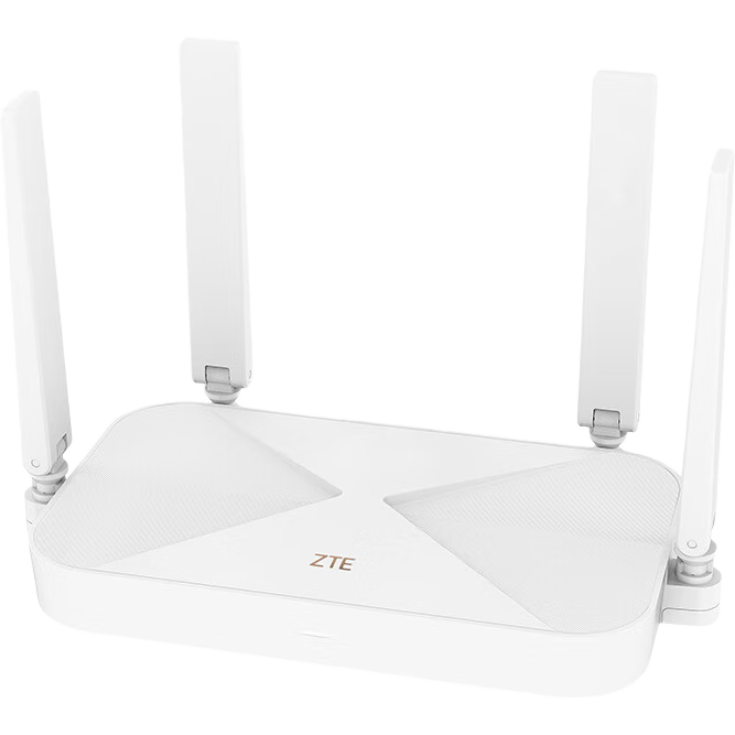 中兴（ZTE）巡天AX1500 全千兆网口WiFi6 家用无线路由器 5G双频高速网络 Mesh全屋 青少年保护智能路由器