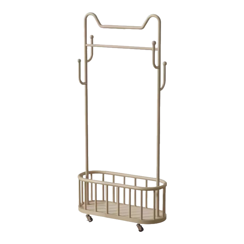 欧润哲 落地晾衣架移动衣帽架挂衣架卧室客厅可移动晾衣收纳架子60cm长