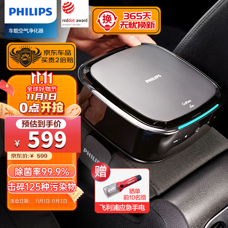 飞利浦（PHILIPS）车载空气净化器 新车汽车内净化除甲醛净味除异味 杀菌 GP7101 使用感如何?