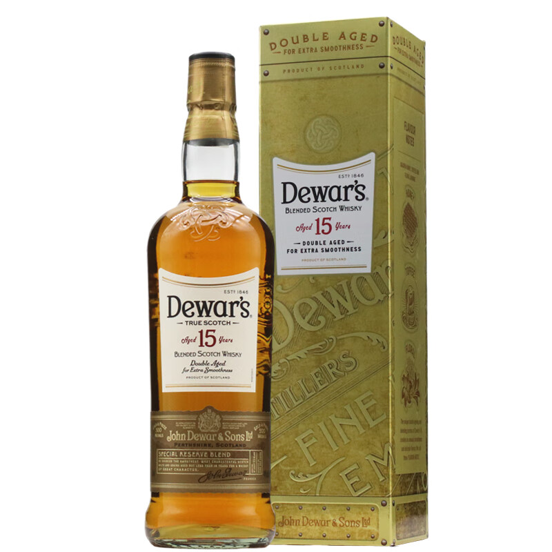 Dewar's 帝王 15年 调配苏格兰威士忌 40%vol 750ml 礼盒装