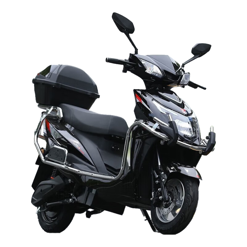 海戈新國(guó)標(biāo)電動(dòng)車2025全新款電瓶車男女電動(dòng)摩托車外賣96V72V電動(dòng)車長(zhǎng)續(xù)航電動(dòng)車以舊換新補(bǔ)貼高速長(zhǎng)跑王戰(zhàn)神 護(hù)杠+尾箱-爵士黑 60V22Ah-五個(gè)黑金電瓶-到手可騎