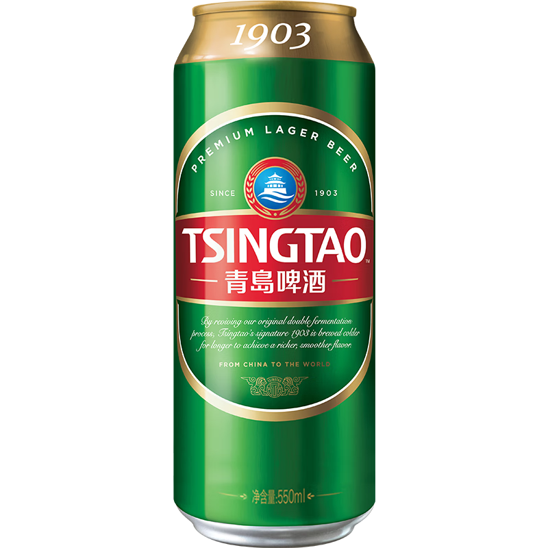 青岛啤酒(TsingTao)经典1903系列原麦汁浓度10°P大罐 550mL 15罐