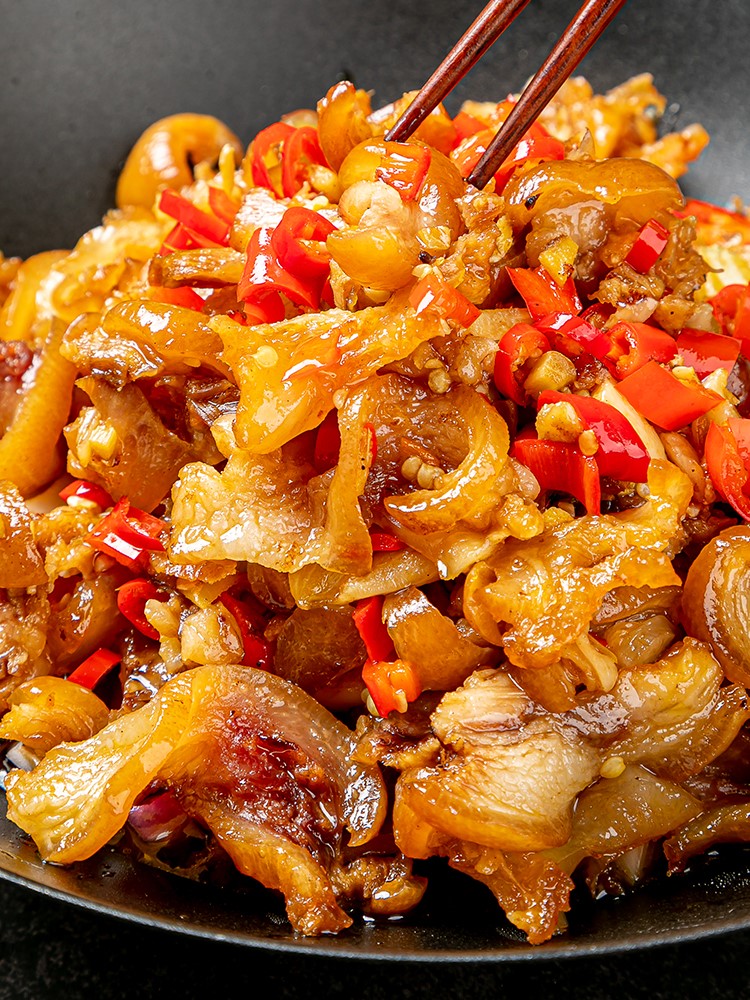 萌妖小厨 猪脚皮湖南卤猪皮酒店餐饮特色菜小炒私房菜半成品湘菜食材