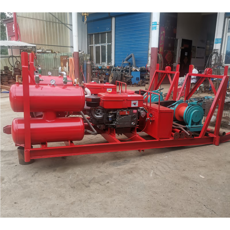 clcey洗井设备 小型轮式洗井机 三立方空压机 打捞抓锥淤泥新井清洗机