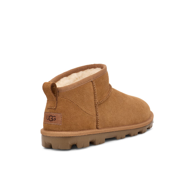 UGG秋季男女同款舒适纯色基础款短筒靴时尚休闲雪地靴1166732 CHE | 栗色 38